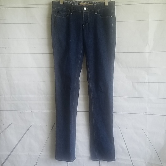 PAIGE Blue Heights Low Rise Skinny Jeans - Picture 1 of 7